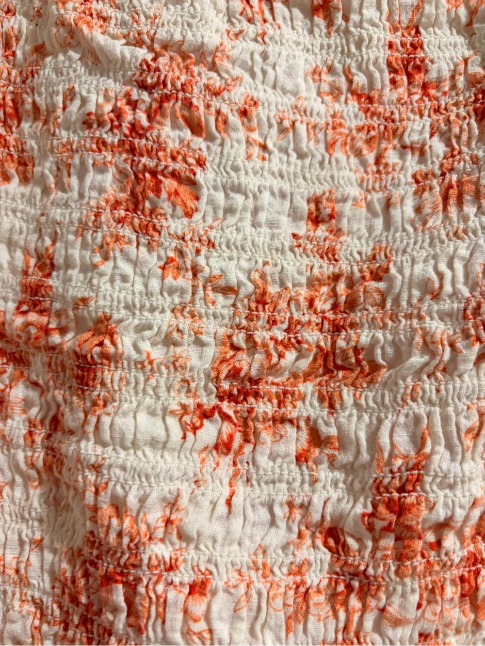 LOFT smocked bodice